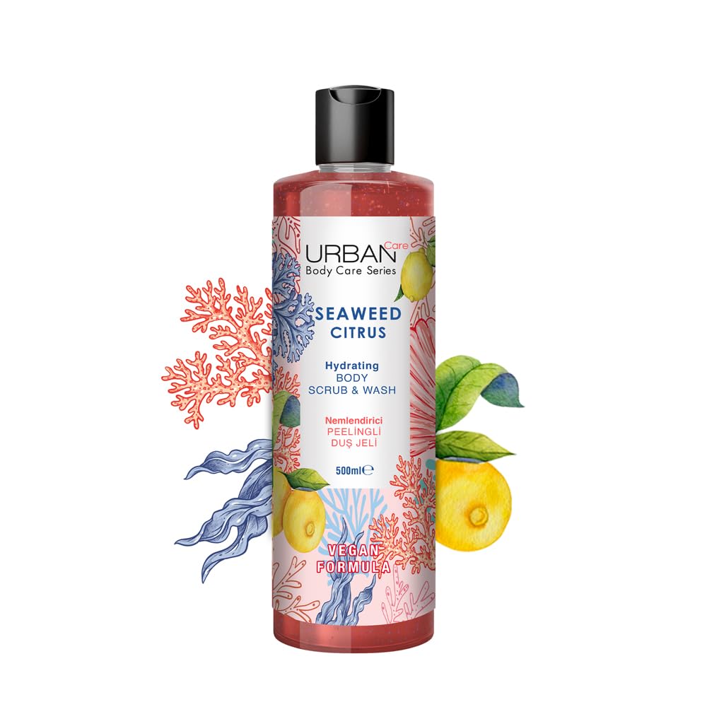 Urban Care Seaweed Citrus Moisturising and Nourishing Scrub Shower Gel 500ml / 16.9fl.oz