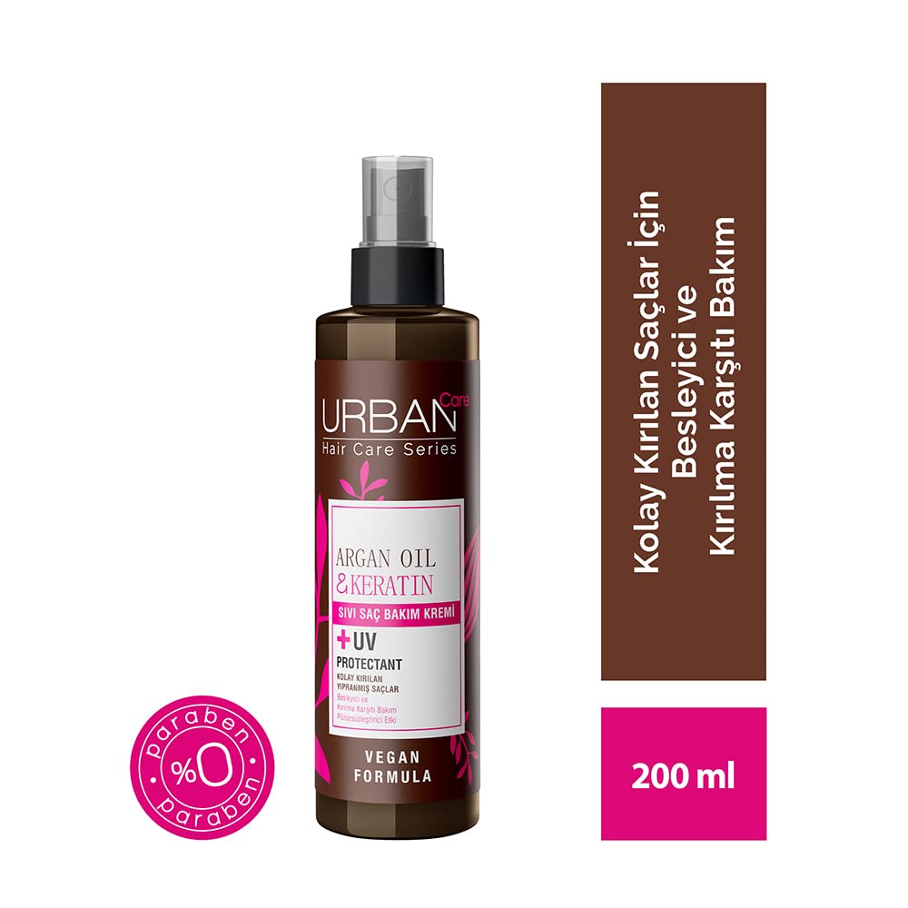 Urban Care Argan Oil & Keratin Leave In Conditioner Spray 200ml / 6.76fl.oz