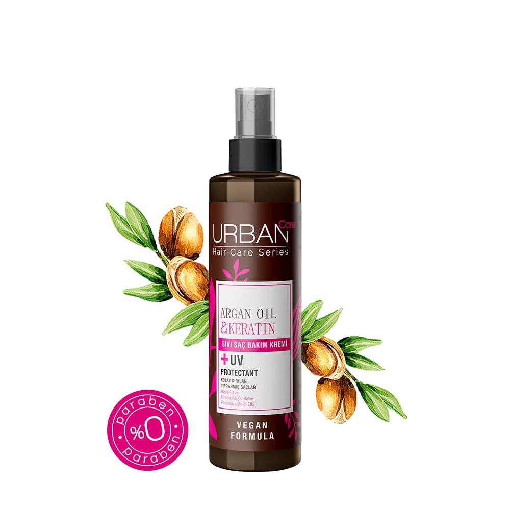 Urban Care Argan Oil & Keratin Leave In Conditioner Spray 200ml / 6.76fl.oz