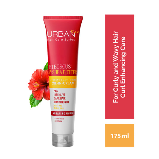 Urban Care Twisted Curls Hibiscus & Shea Butter Oil In Cream 150ml / 5fl.oz