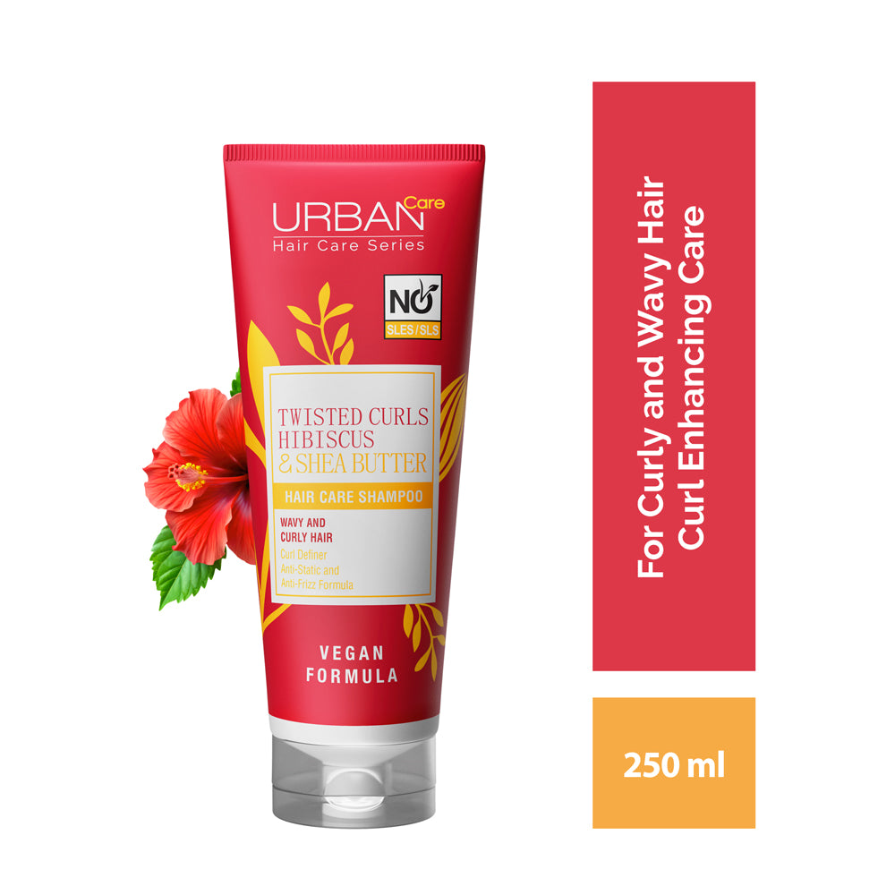 Urban Care Twisted Curls Hibiscus & Shea Butter No Sulfate Shampoo 250ml / 8.5fl.oz