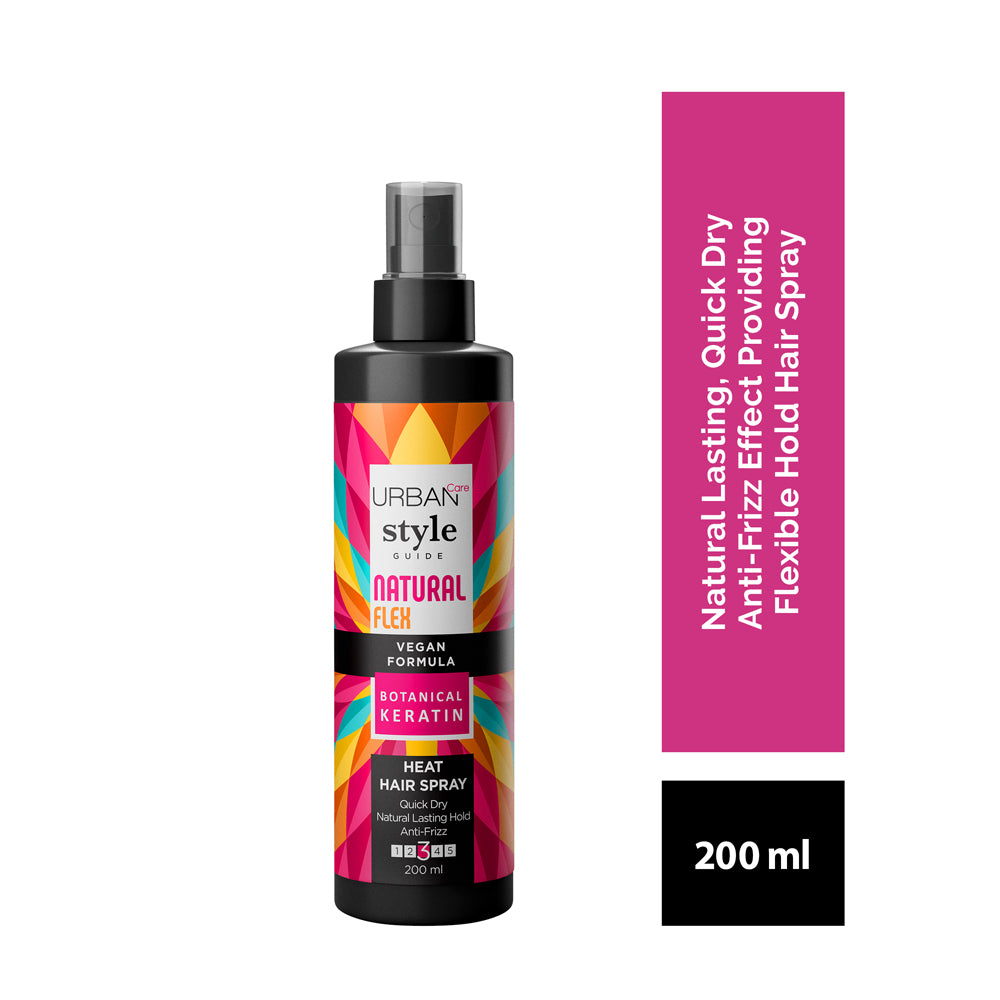 Urban Care style Guide Natural Flex No Gas Hair Spray - Heat Protection 200ml / 6.76fl.oz