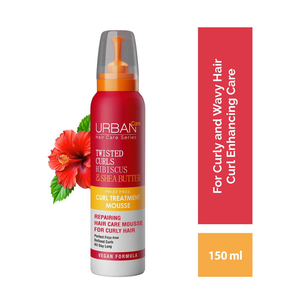 Urban Care Twisted Curls Hibiscus & Shea Butter Curl Treatment Mousse 200ml / 6.76fl.oz