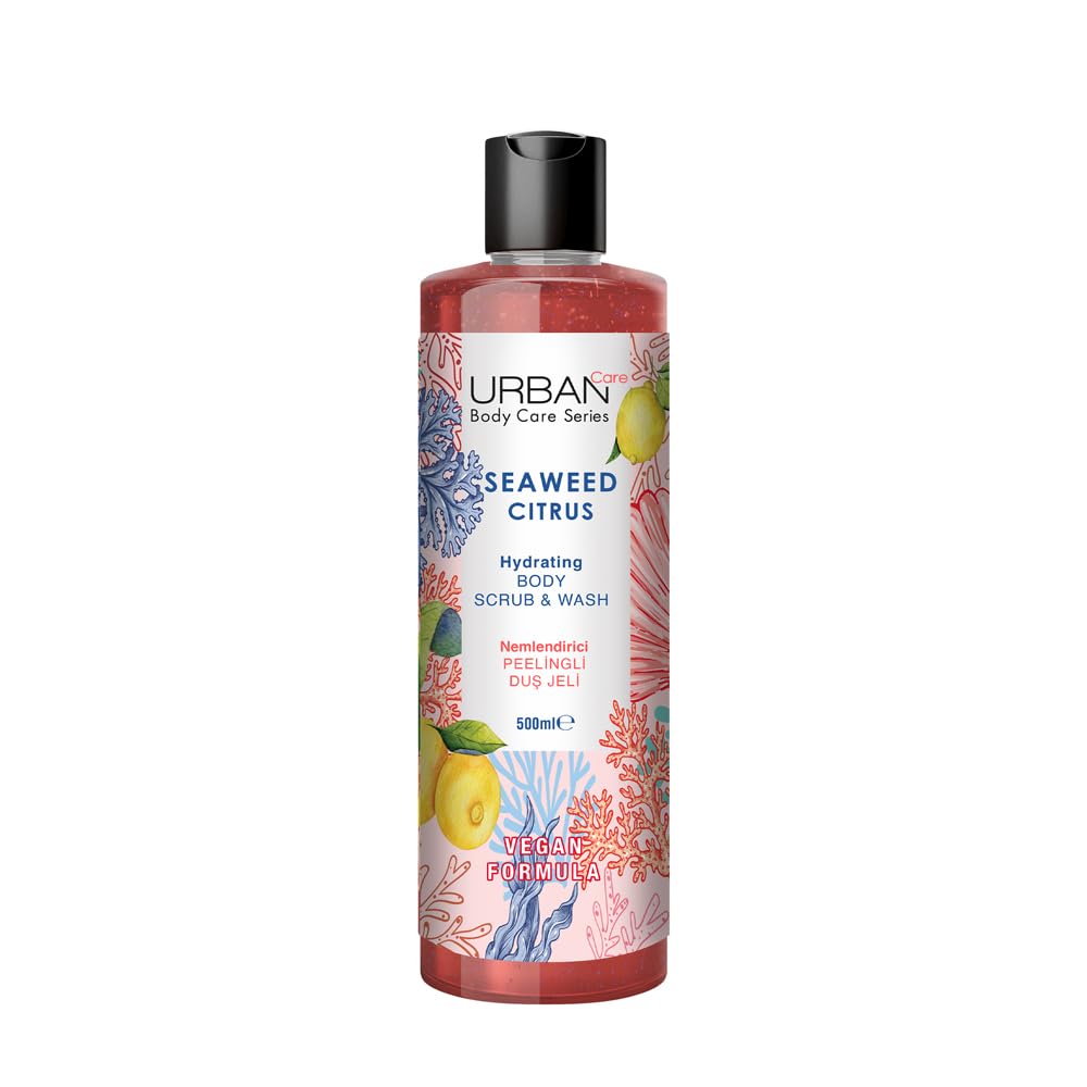Urban Care Seaweed Citrus Moisturising and Nourishing Scrub Shower Gel 500ml / 16.9fl.oz