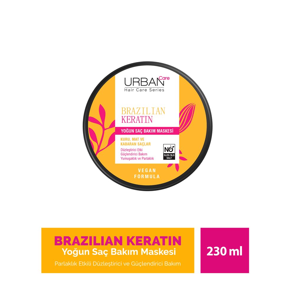 Urban Care Brazilian Keratin Intense Hair Treatment Mask 230ml / 7.77fl.oz