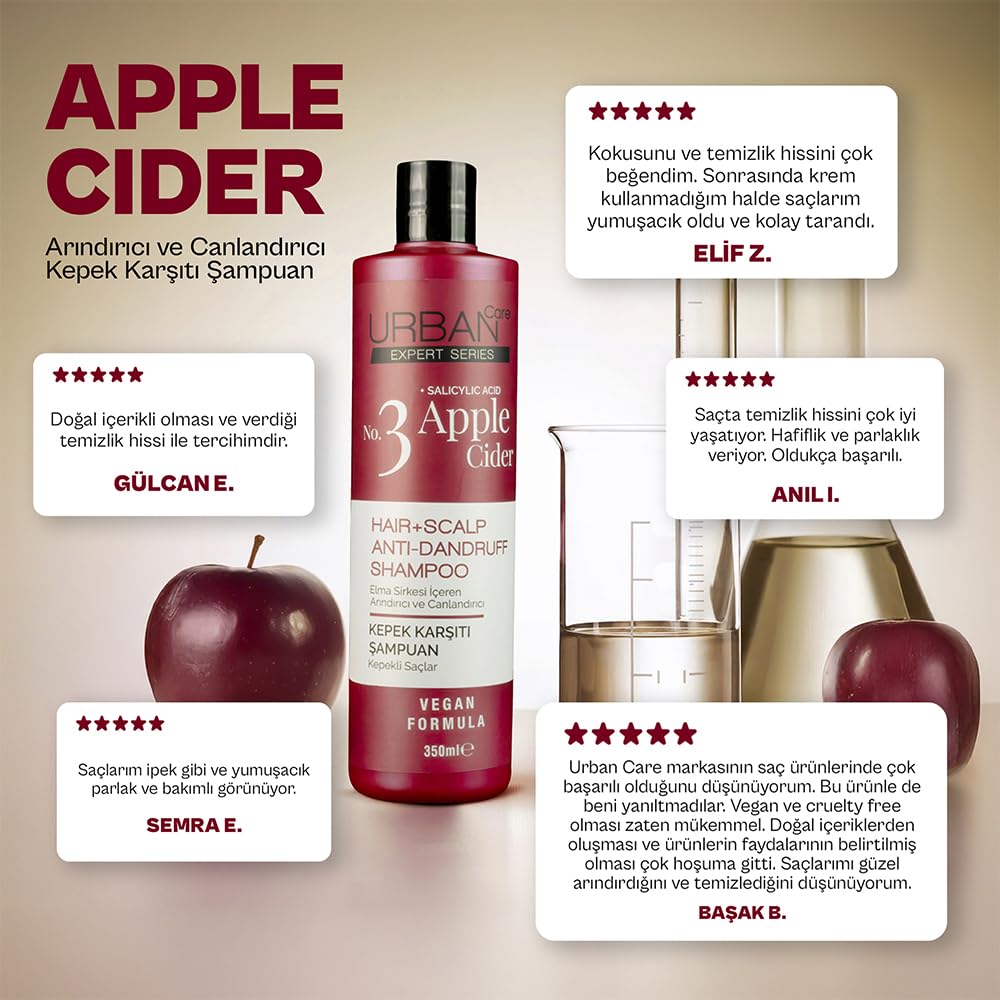 Urban Care Apple Cider No.3 Anti-Dandruff Shampoo 350 ml / 11.84fl.oz