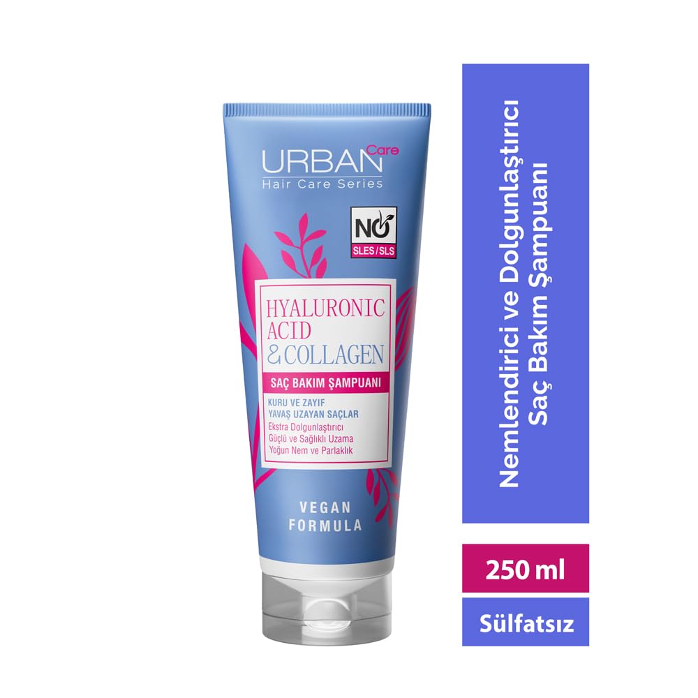 Urban Care Hyaluronic Acid & Collagen No Sulfate Shampoo 250ml / 8.5fl.oz