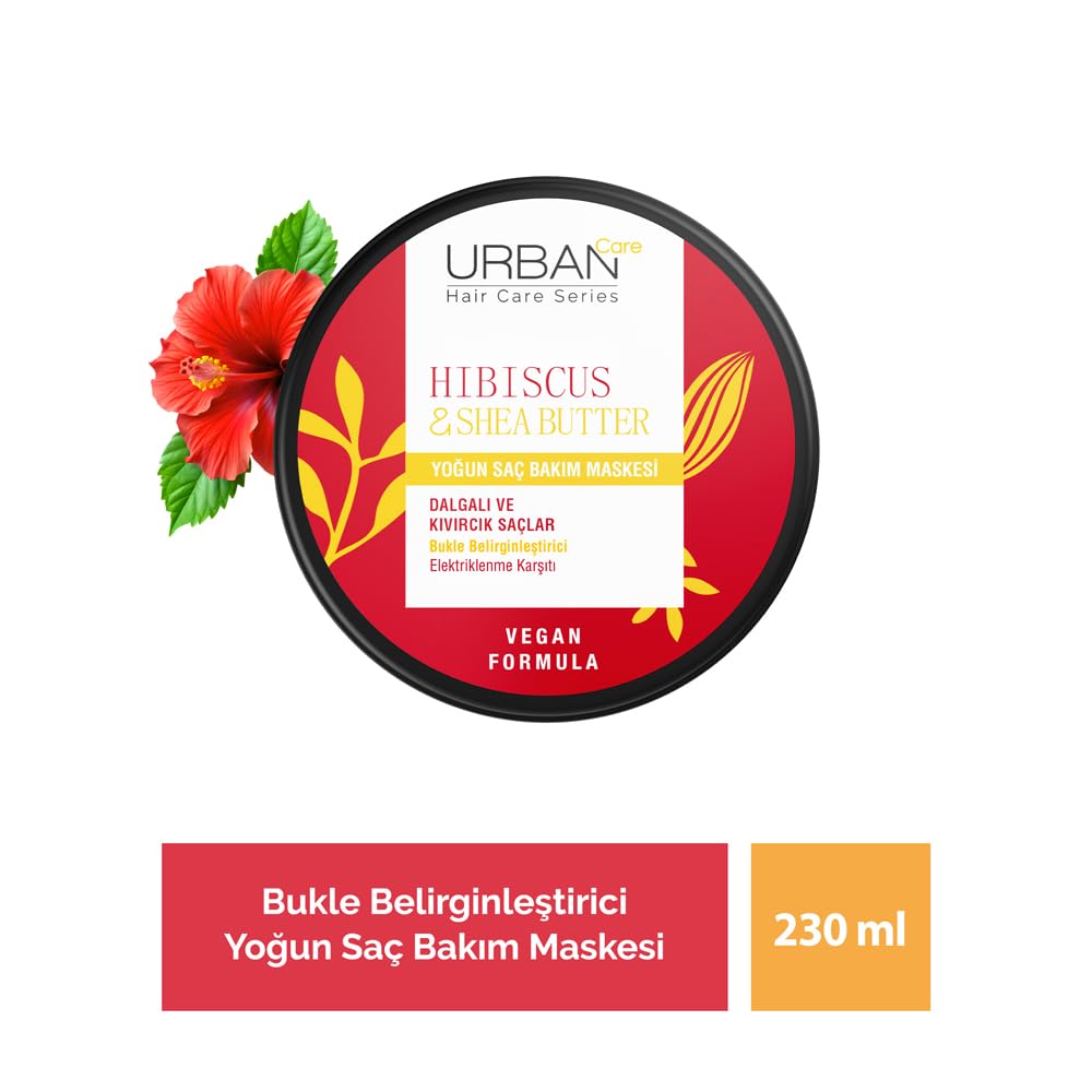 Urban Care Twisted Curls Hibiscus & Shea Butter Intensive Hair Care Mask 230ml / 7.77fl.oz