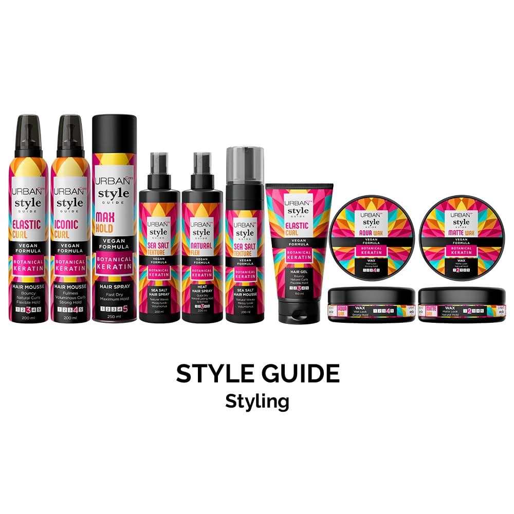 Urban Care style Guide Natural Flex No Gas Hair Spray - Heat Protection 200ml / 6.76fl.oz