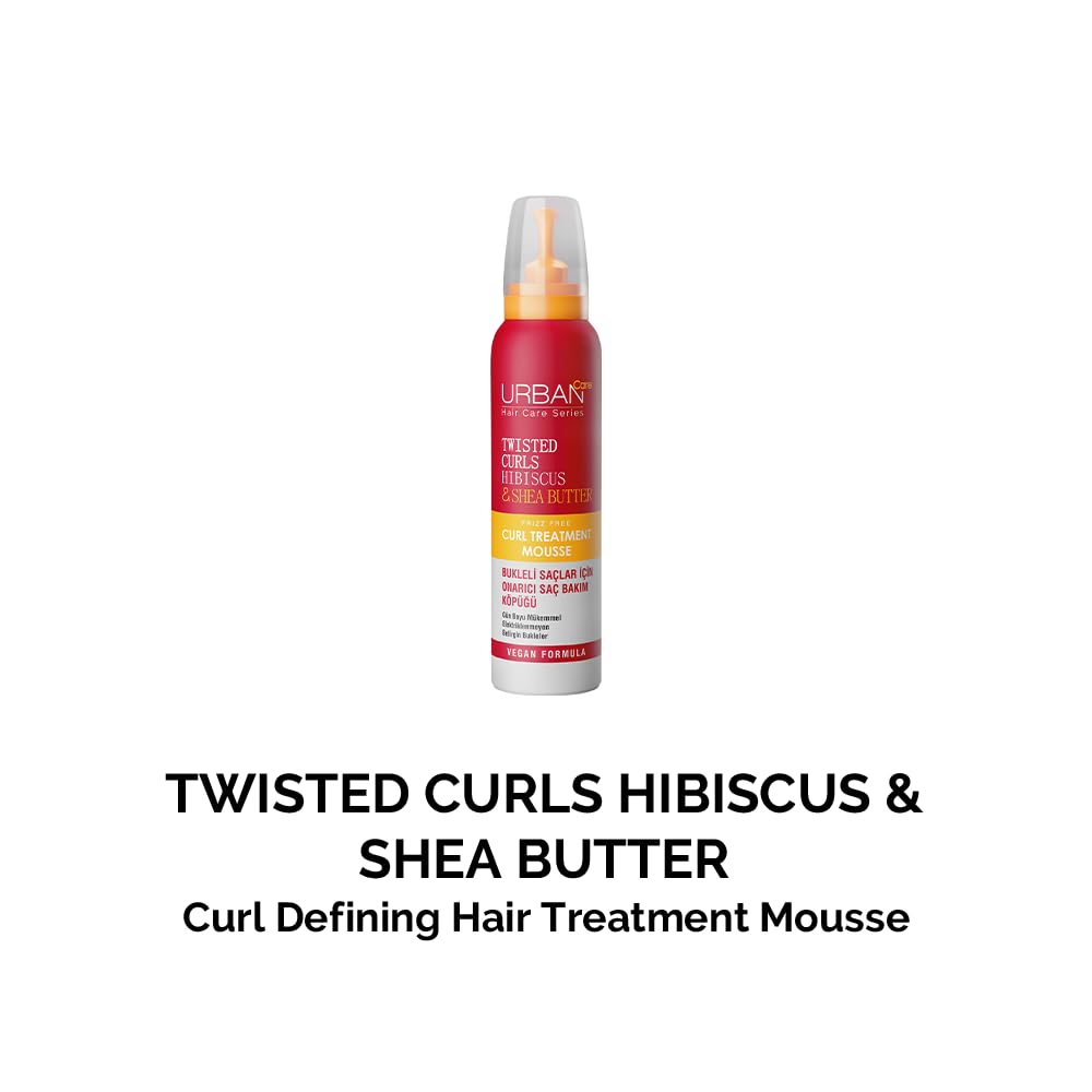 Urban Care Twisted Curls Hibiscus & Shea Butter Curl Treatment Mousse 200ml / 6.76fl.oz