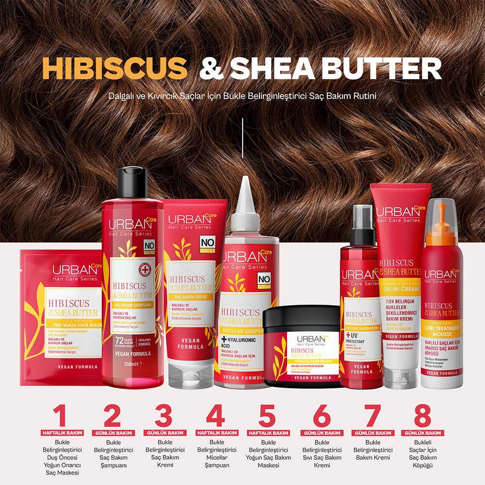 Urban Care Twisted Curls Hibiscus & Shea Butter Oil In Cream 150ml / 5fl.oz