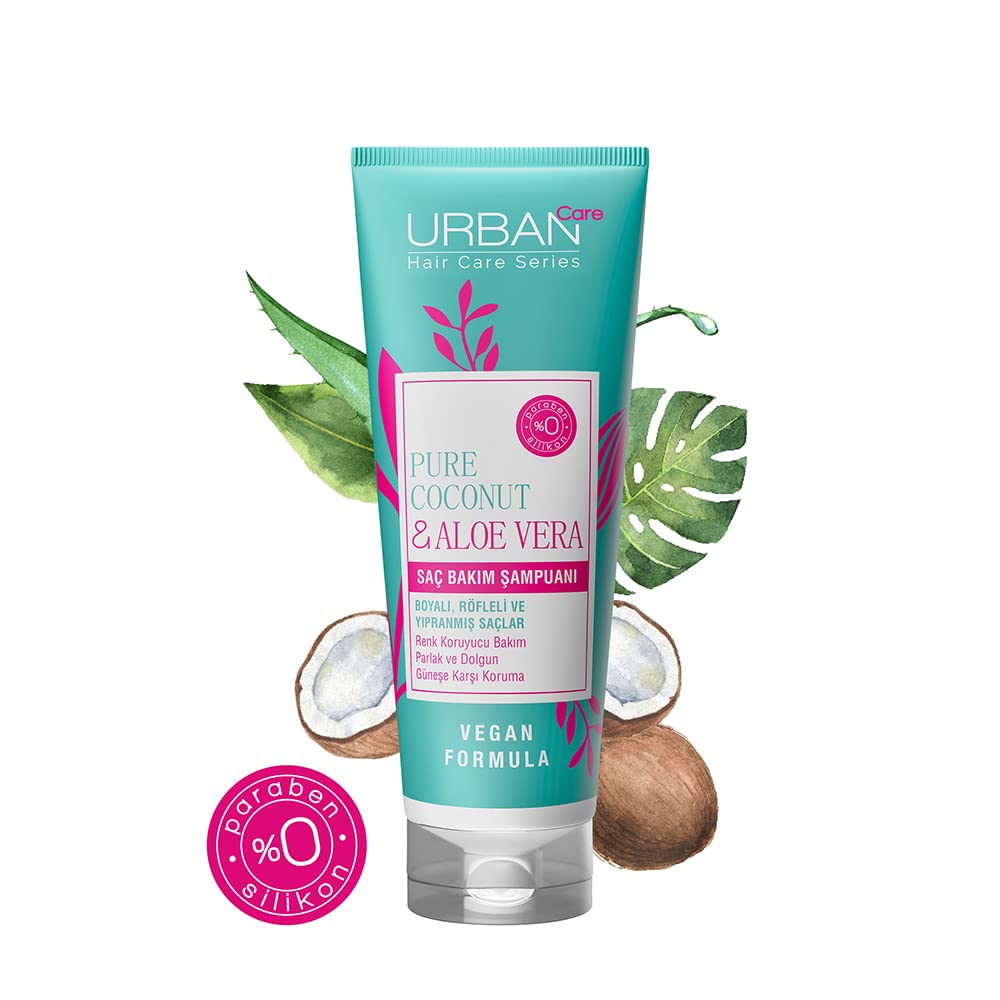 Urban Care Pure Coconut & Aloe Vera Colour Protecting & Strengthening Shampoo 250ml / 8.5fl.oz